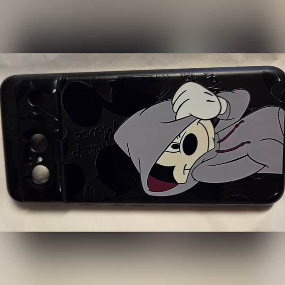 Disney Hoodie Mickey Black and Gray Phone Cover - Picture 1 of 2